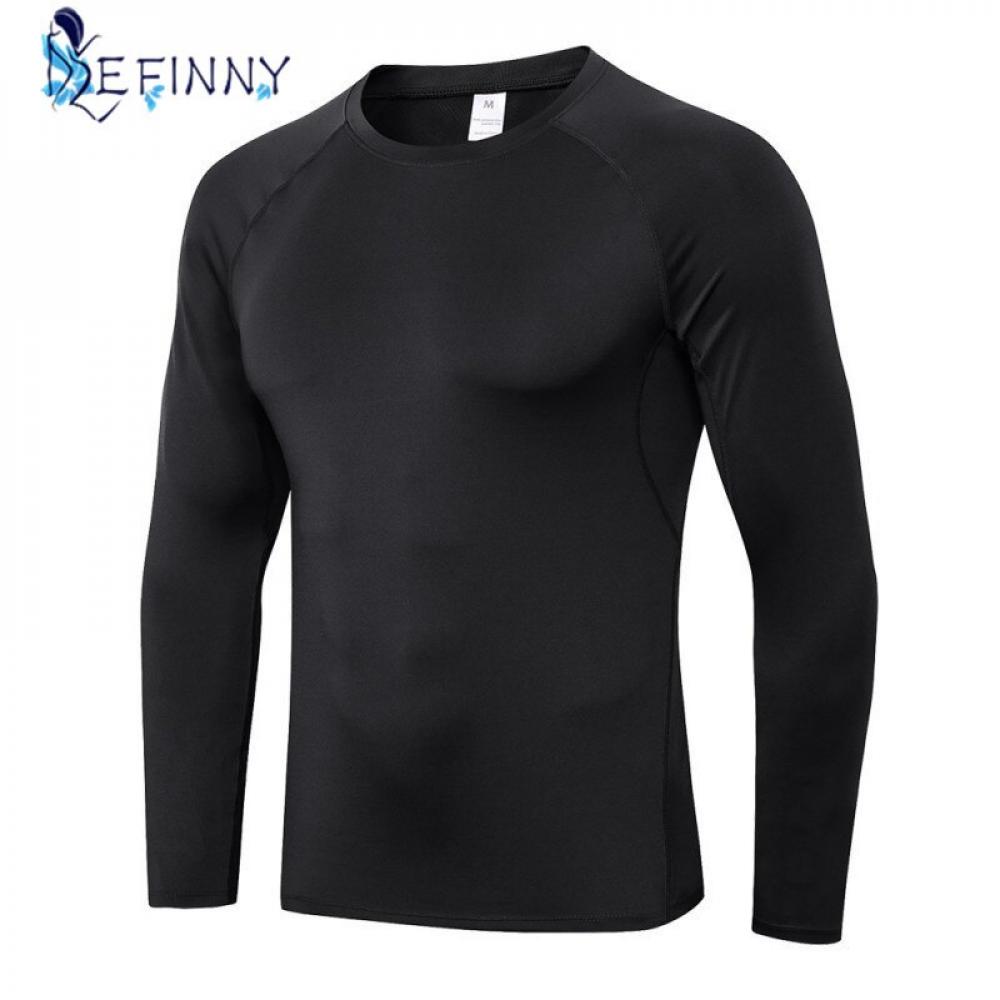 Oaktree-compression shirts men's Dry Fit Long Sleeve Compression Shirts Workout Running Shirts Sweat-wicking T-shirt Top - image 1 of 6