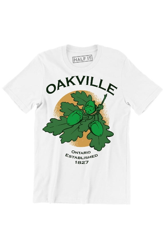 Oakville Ontario Established 1827 Nice oak Leaf And seeds Mens T-Shirt