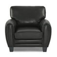 thumbnail image 1 of OakvillePark Arcadia Faux Leather Upholstered Living Room Chair, Black, 1 of 6