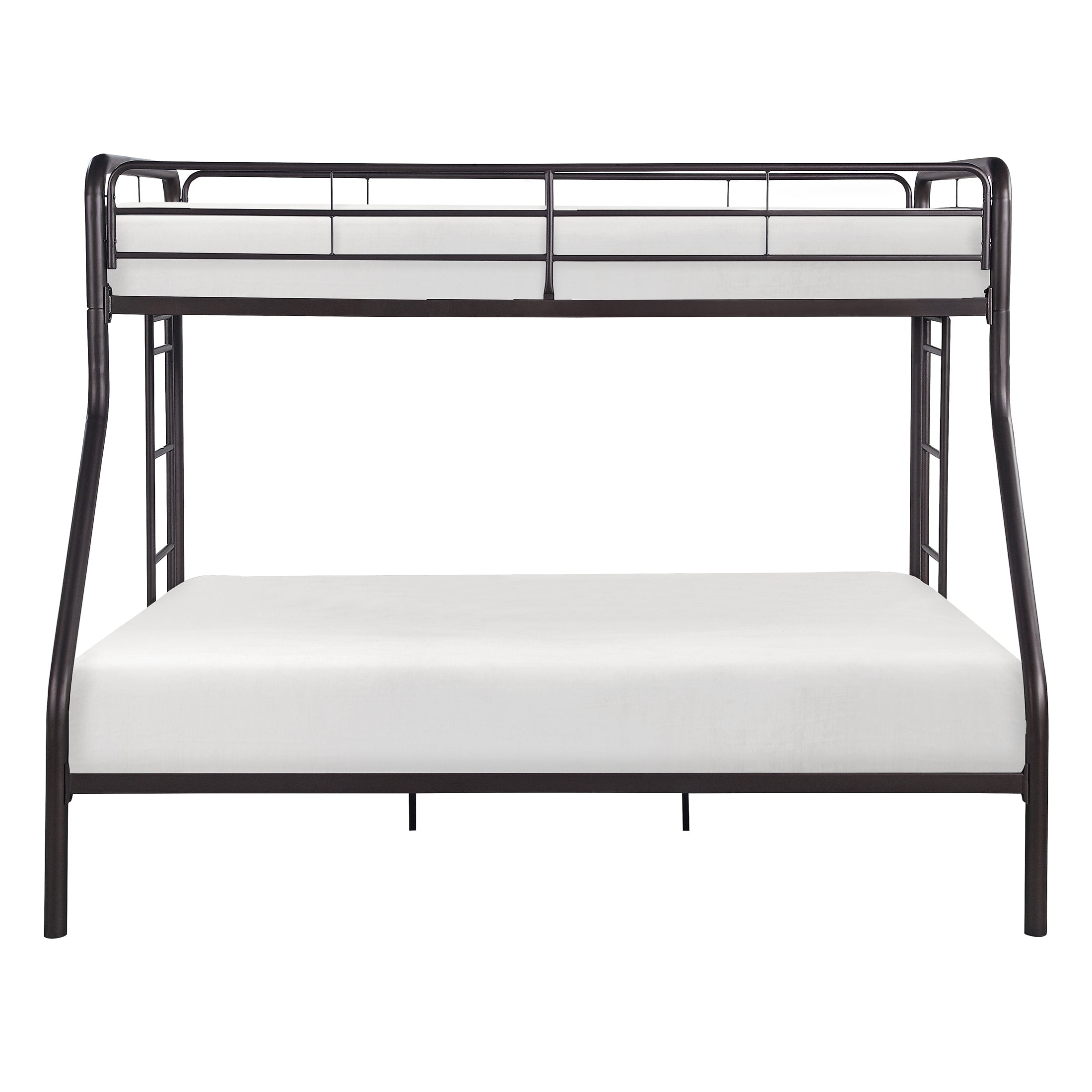 OakvillePark Delmater Metal Bunk Bed, Twin over Full, Dark Bronze