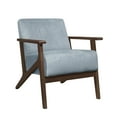 thumbnail image 1 of OakvillePark Doran Velvet Fabric Accent Chair, Blue Gray, 1 of 5