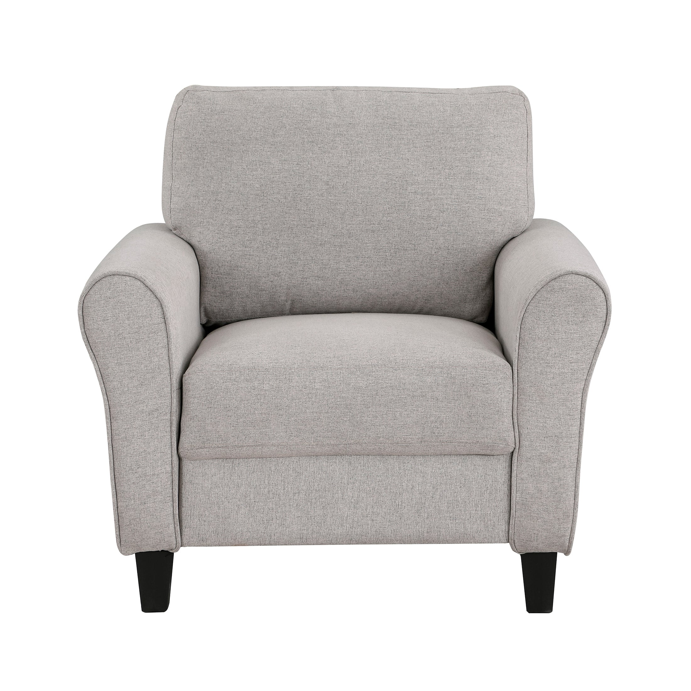 OakvillePark Eunice Fabric Upholstered Living Room Chair, Sand