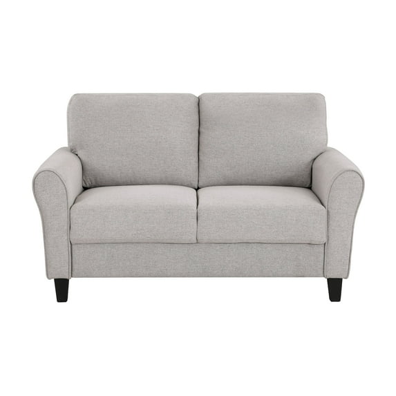 OakvillePark Eunice Fabric Upholstered Living Room Loveseat, Sand