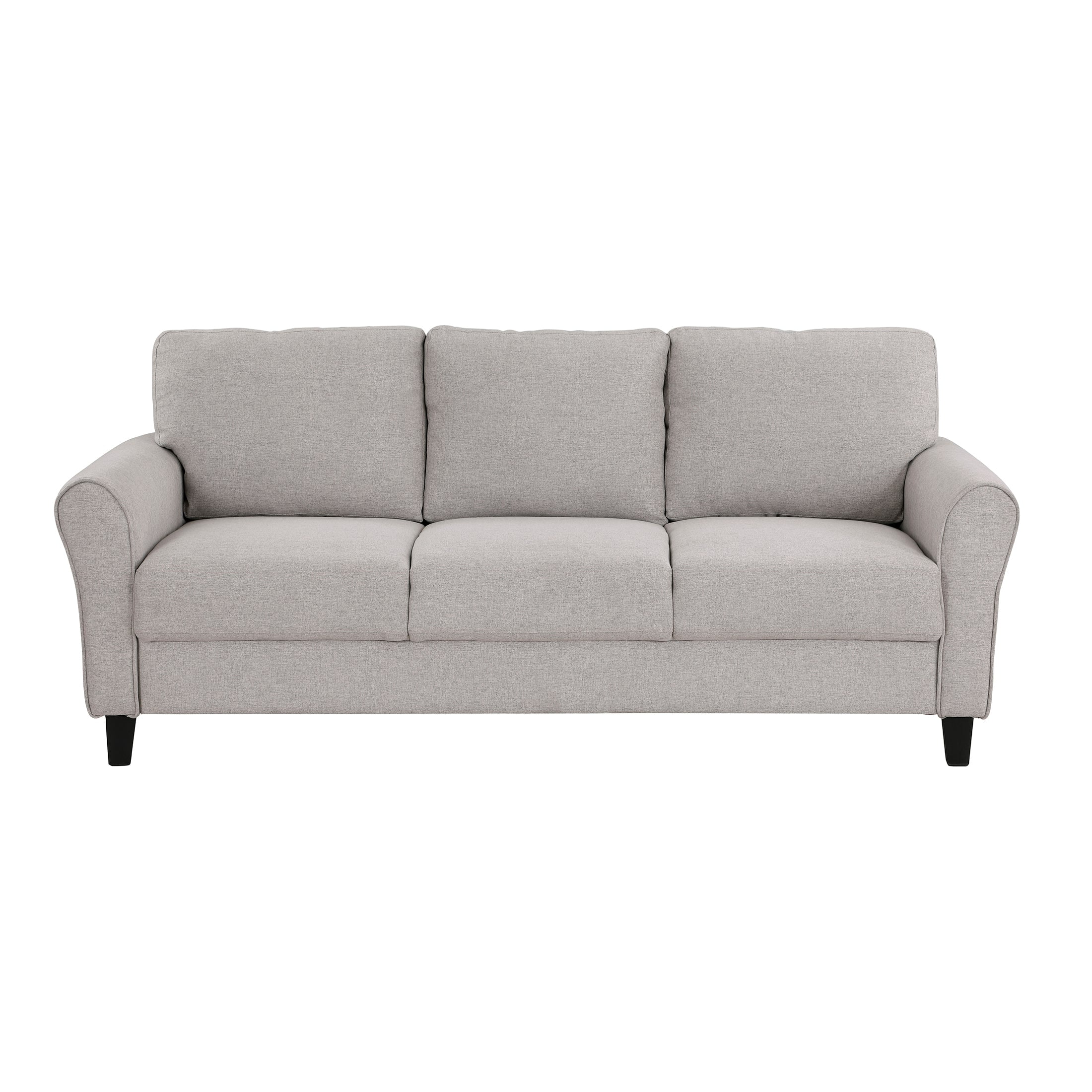 OakvillePark Eunice Fabric Upholstered Living Room Sofa, Sand