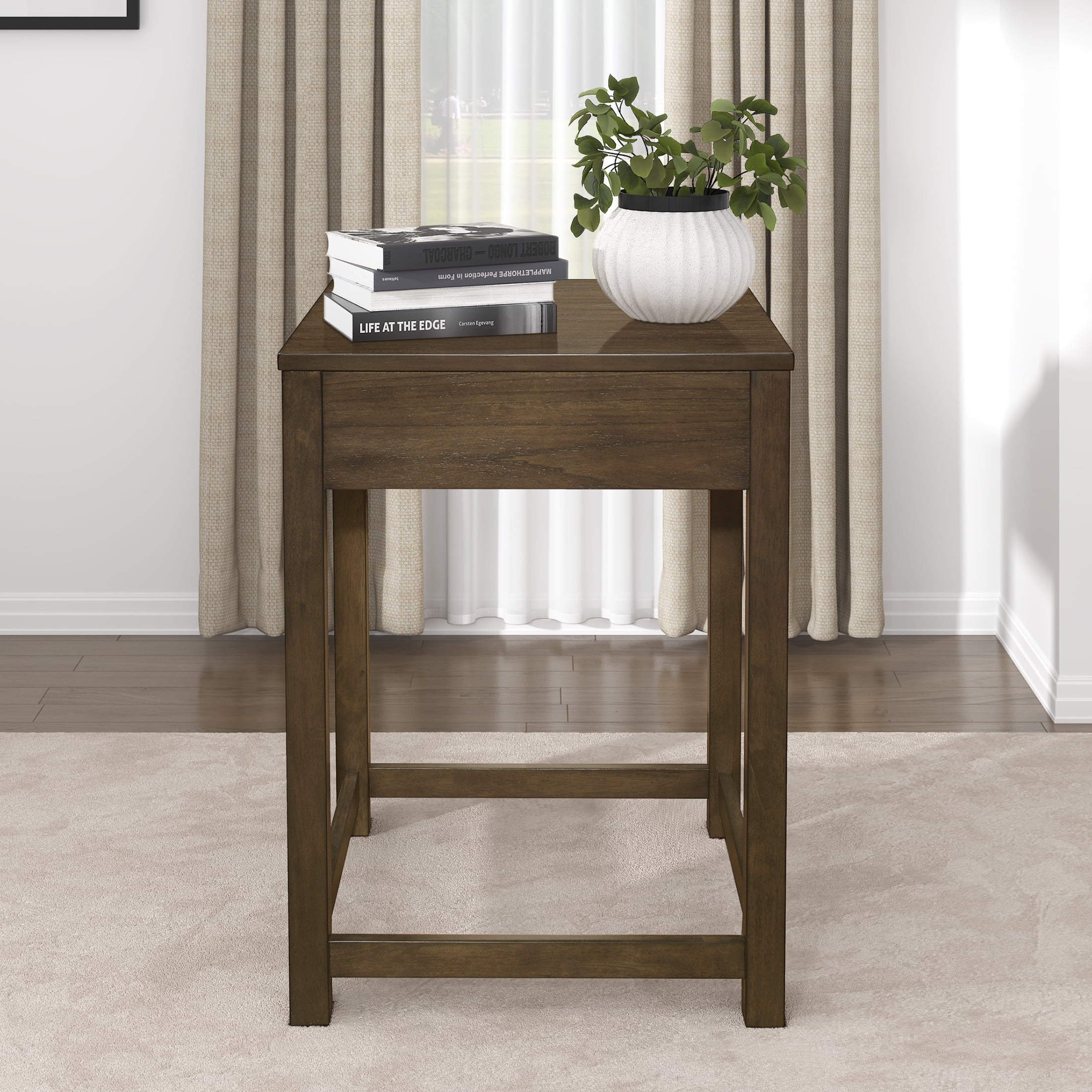 OakvillePark Fallon Corner Desk, Brown Gray
