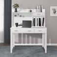 thumbnail image 1 of OakvillePark Fallon Desk Hutch, White, 1 of 6