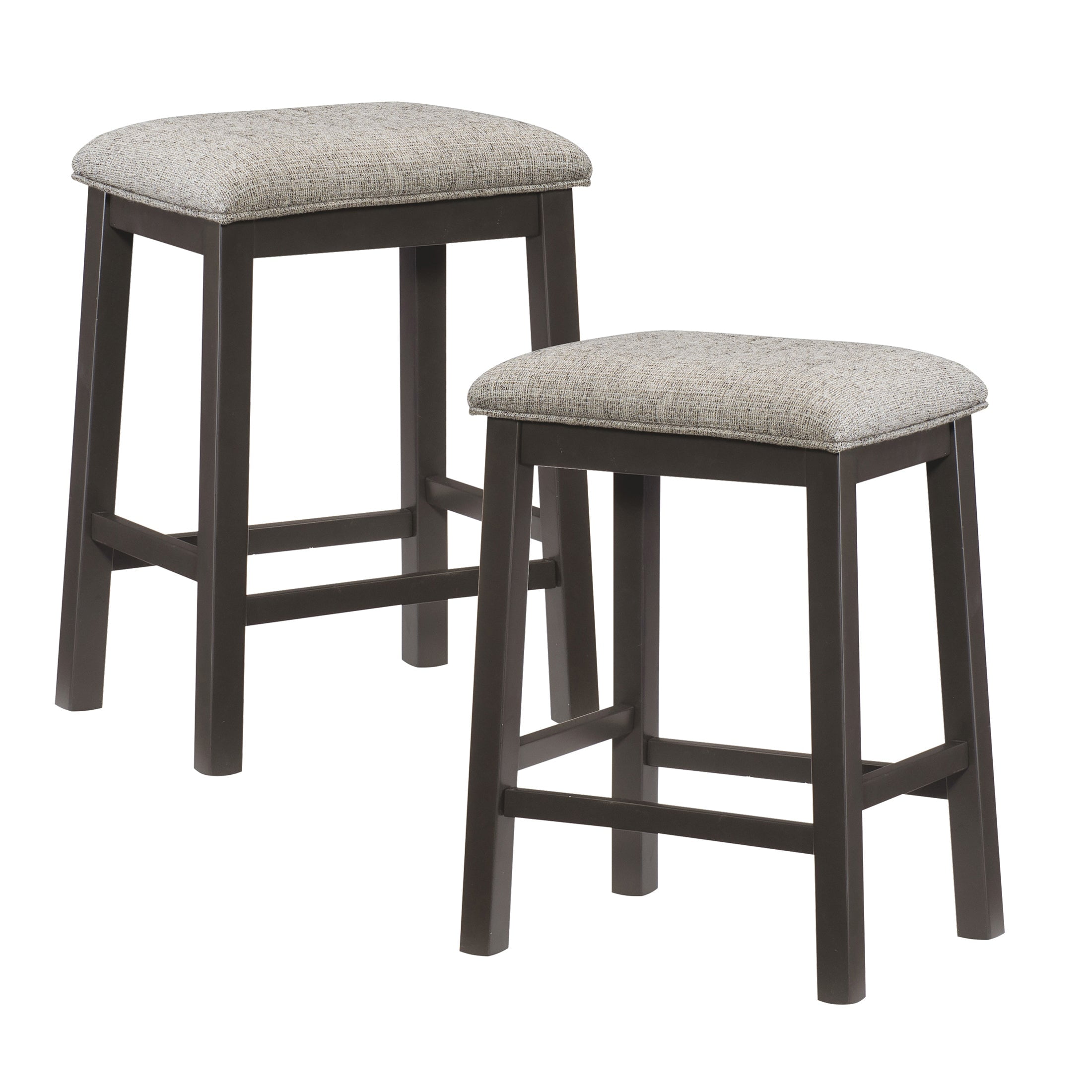 OakvillePark Hinckley Counter Height Stool (Set of 2), Gray
