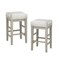 thumbnail image 1 of OakvillePark Holbrook Square Counter Height Barstool (Set of 2), White, 1 of 5