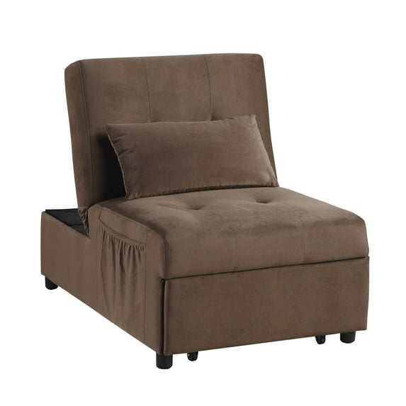 OakvillePark Kotey 4-in-1 Convertible Futon Chair, Brown