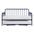thumbnail image 1 of OakvillePark LaPrele Metal Daybed with Lift-Up Trundle, Twin/Twin, Navy Blue, 1 of 4