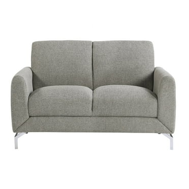 OakvillePark Lyer Fabric Upholstered Living Room Loveseat, Brown