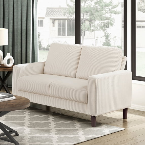 OakvillePark Mapleholt Corduroy Loveseat, Beige
