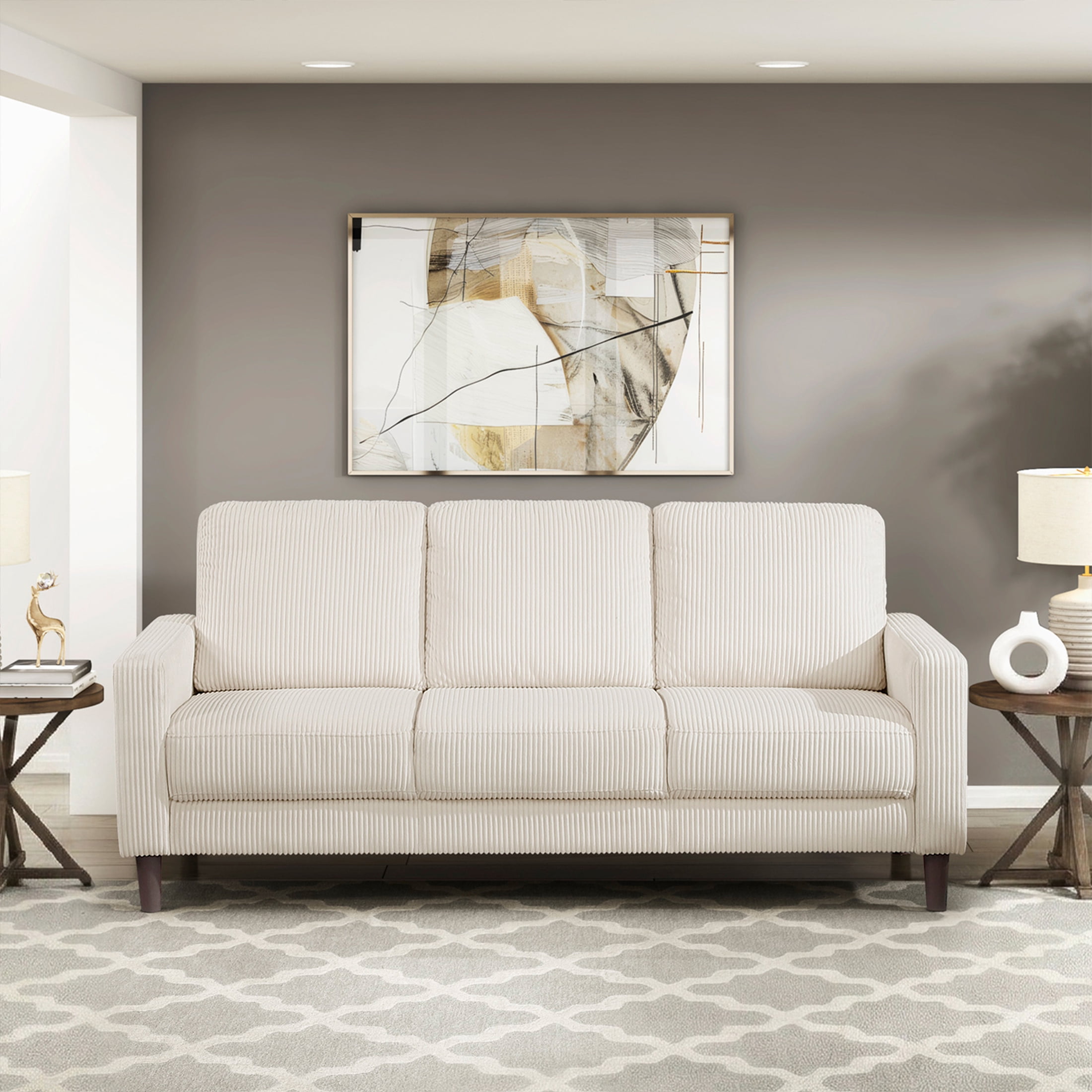 OakvillePark Mapleholt Corduroy Sofa, Beige