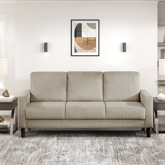 OakvillePark Mapleholt Corduroy Sofa, Taupe