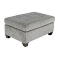 thumbnail image 1 of OakvillePark Mattapan Velvet Upholstered Ottoman, Taupe, 1 of 4