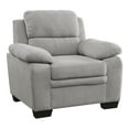 thumbnail image 1 of OakvillePark Milford Fabric Upholstered Living Room Chair, Light Gray, 1 of 6