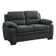 thumbnail image 1 of OakvillePark Milford Fabric Upholstered Living Room Loveseat, Dark Gray, 1 of 5