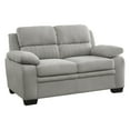 thumbnail image 1 of OakvillePark Milford Fabric Upholstered Living Room Loveseat, Light Gray, 1 of 5