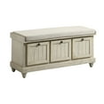 thumbnail image 1 of OakvillePark Morton Lift Top Storage Ottoman Bench, Distressed White, 1 of 5