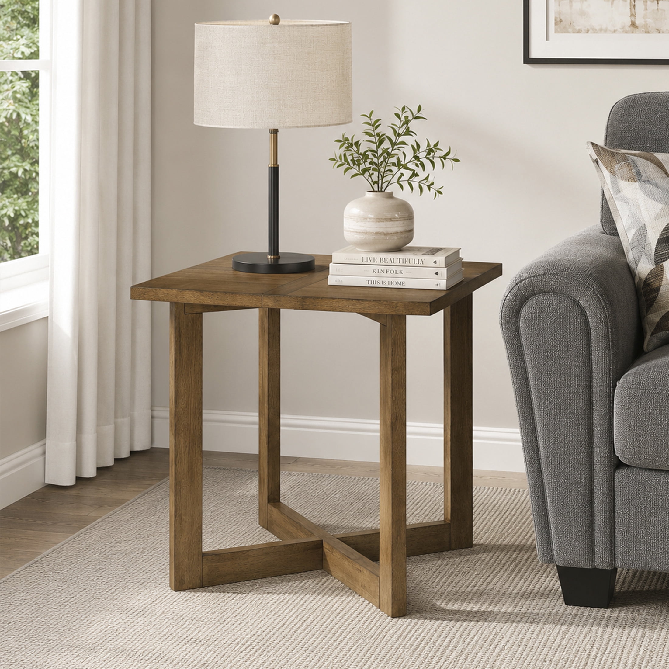 OakvillePark Oryn Wood End Table, Brown