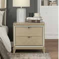 thumbnail image 1 of OakvillePark Osborn Nightstand, Champagne Metallic, 1 of 7