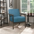 thumbnail image 1 of OakvillePark Ovenell Fabric Upholstered Accent Chair, Blue, 1 of 6