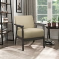 thumbnail image 1 of OakvillePark Ovenell Fabric Upholstered Accent Chair, Light Brown, 1 of 6
