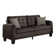 thumbnail image 1 of OakvillePark Pembroke Fabric Upholstered Living Room Sofa, Chocolate, 1 of 6