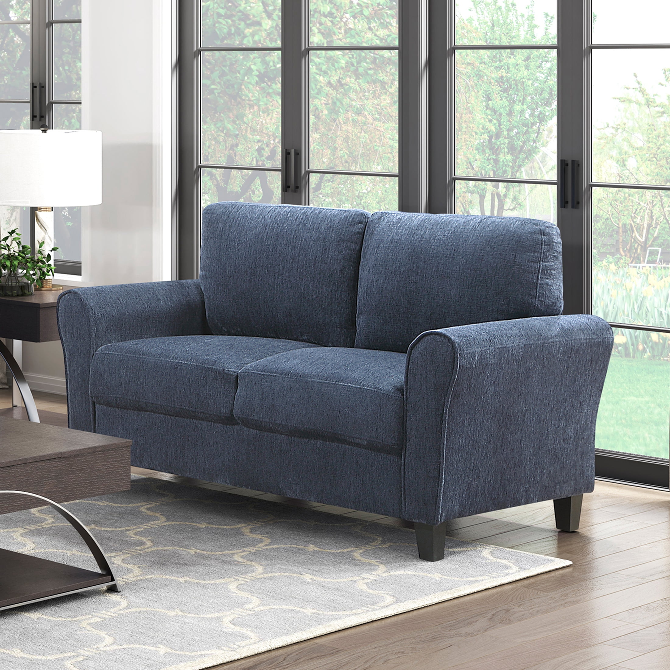 OakvillePark Sevoria Chenille Loveseat, Blue