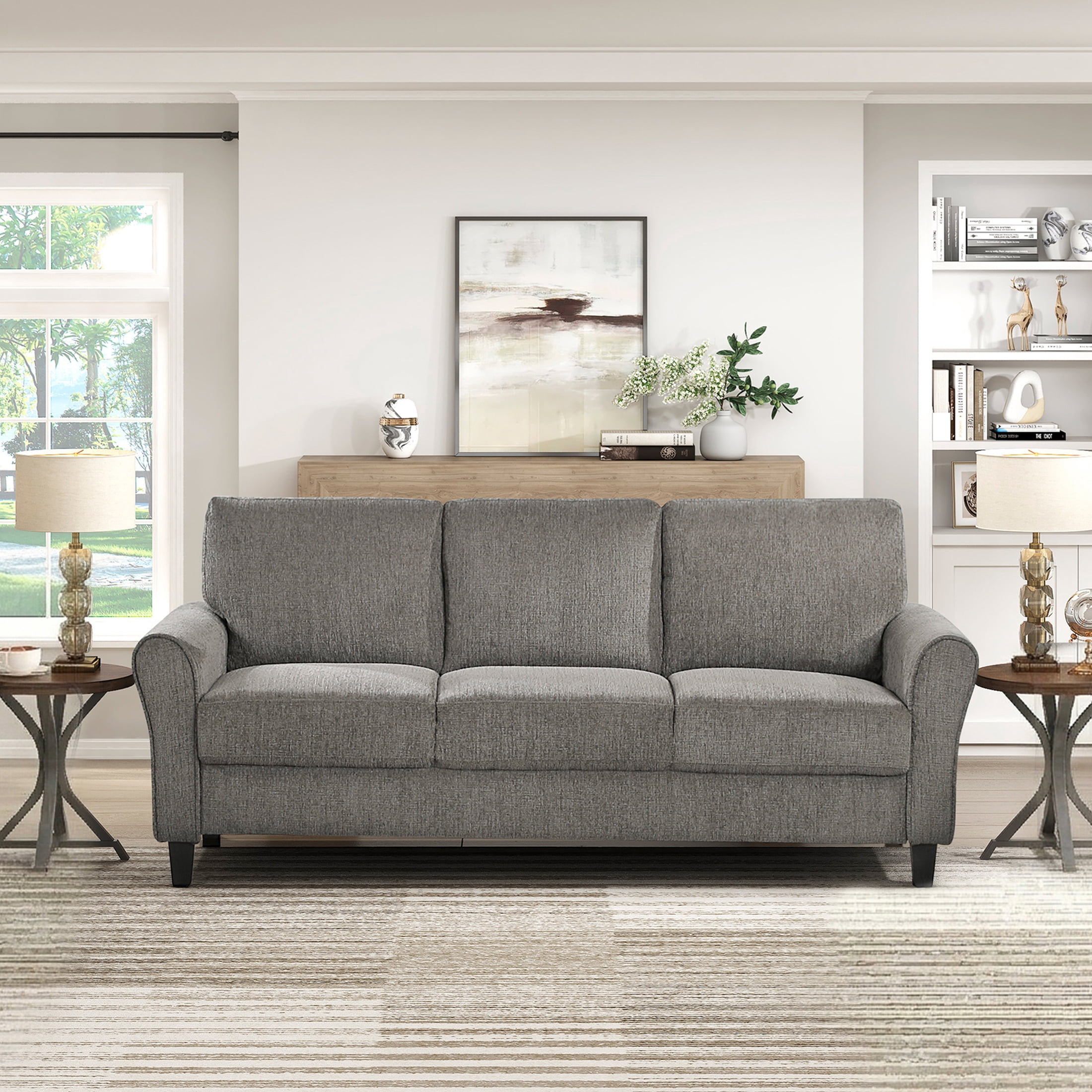 OakvillePark Sevoria Chenille Sofa, Brown