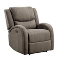 thumbnail image 1 of OakvillePark Talbot Chenille Fabric Upholstered Power Reclining Chair, Brown, 1 of 7
