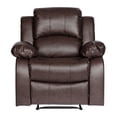 thumbnail image 1 of OakvillePark Tillinghast Faux Leather Upholstered Reclining Chair, Brown, 1 of 8