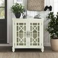 thumbnail image 1 of OakvillePark Van Horn Wood Storage Accent Cabinet, White, 1 of 6