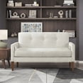 thumbnail image 1 of OakvillePark Vanton Chenille Loveseat, Beige, 1 of 11