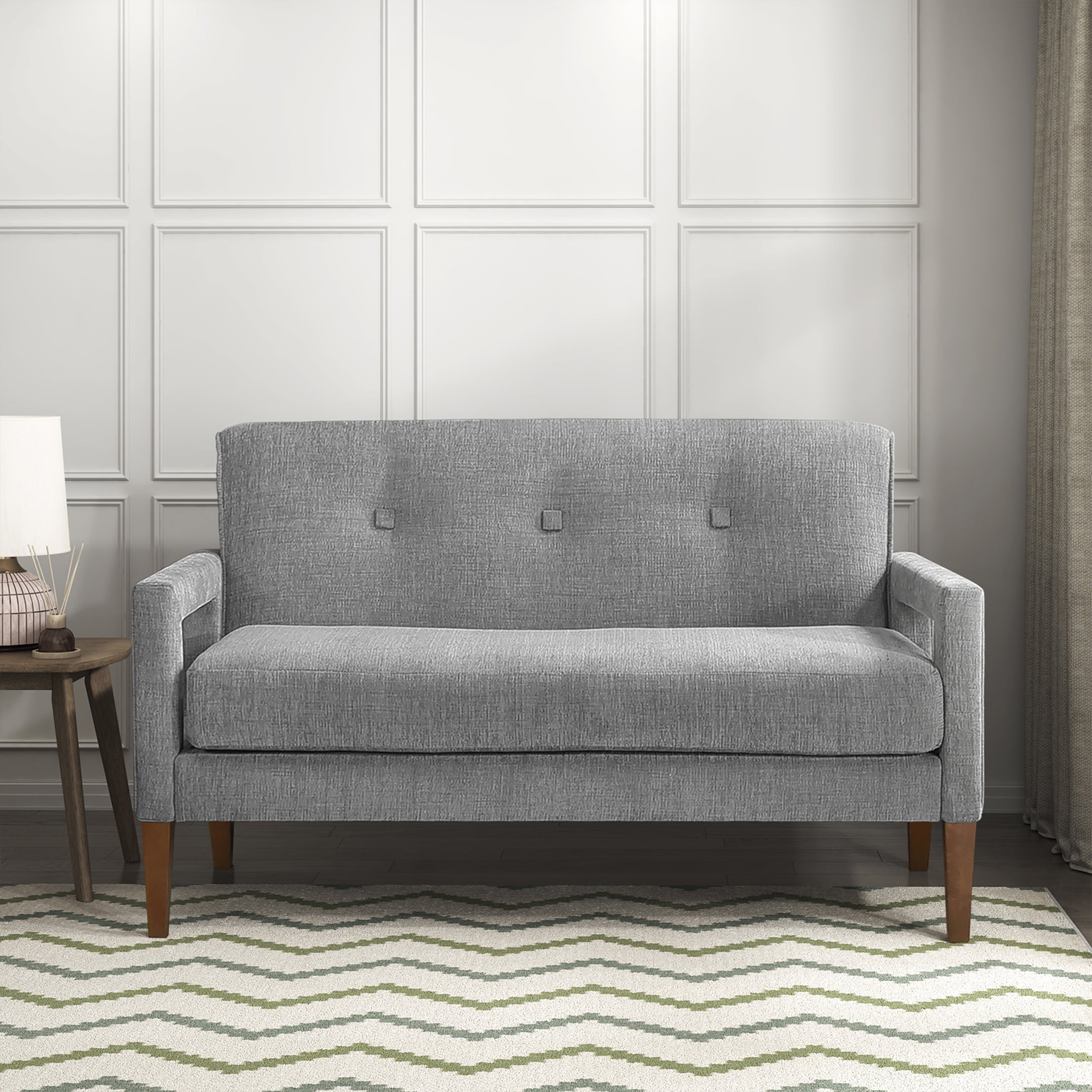 OakvillePark Vanton Chenille Loveseat, Gray