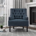 thumbnail image 1 of OakvillePark Vernonia Fabric Upholstered Accent Chair, Indigo, 1 of 8