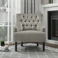 thumbnail image 1 of OakvillePark Vernonia Fabric Upholstered Accent Chair, Taupe, 1 of 8