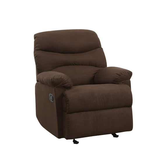 Oakwood Microfiber Recliner, Chocolate