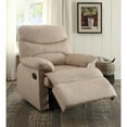 thumbnail image 1 of Oakwood Woven Fabric Recliner, Beige, 1 of 10