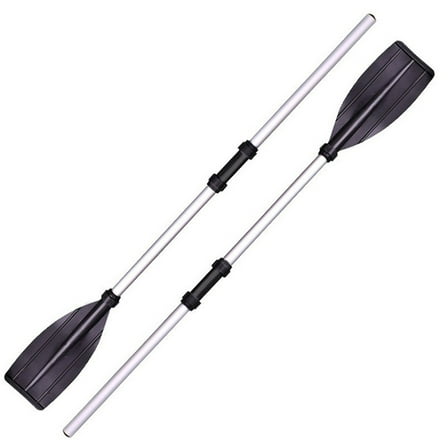 Oalirro 2pc Heavy-Duty Kayak Paddle for Inflatable Fishing Boats, Adjustable Foldable Canoe Oar with Grip, 49in Reinforced Hand Cranked Paddle for Sports & Rowing