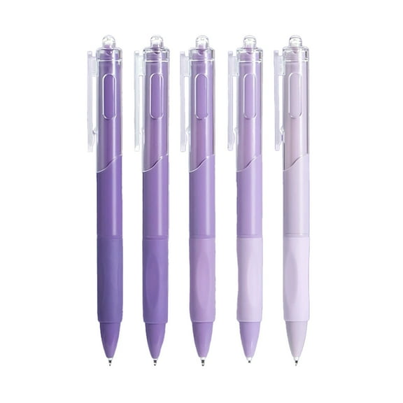 Oalirro 5-Pack Retractable Ballpoint Pens, 0.5mm Fine Point Push-Button Pens - Quick-Drying Ink, Large 5ml Capacity, Smooth Writing for Office & Home, Multicolor