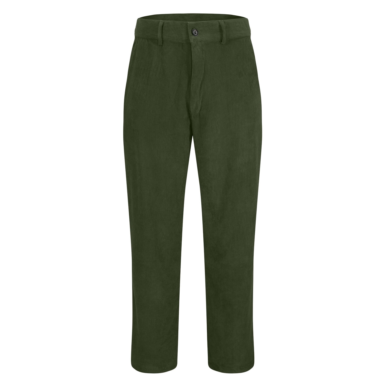 Oalirro Army Green Corduroy Pants Men Thermal Pants Men Casual Trousers
