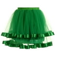 thumbnail image 1 of Oalirro Ballet Skirt Gift for Kids Mini Skirt Women Petticoat Underskirt Swing Tutu Princess Skirt Hippy Cosplay Cute New Green, 1 of 5
