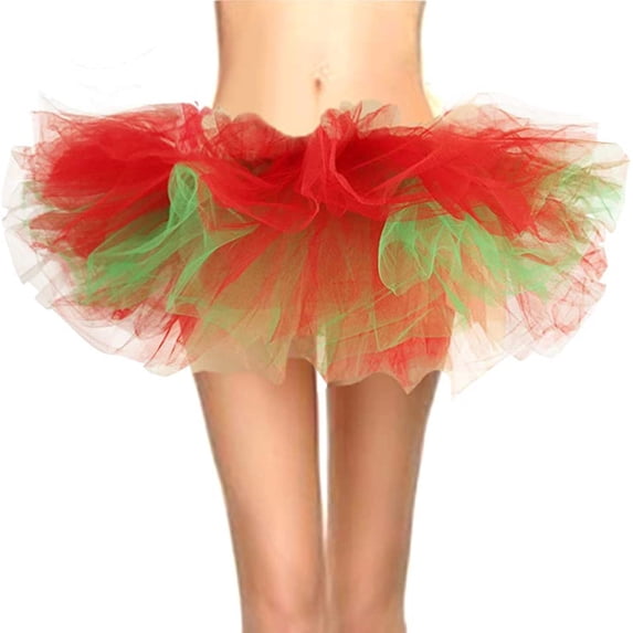 Oalirro Ballet Skirt Gift for Kids Mini Skirt Women Petticoat Underskirt Swing Tutu Princess Skirt Hippy Cosplay Cute New Green