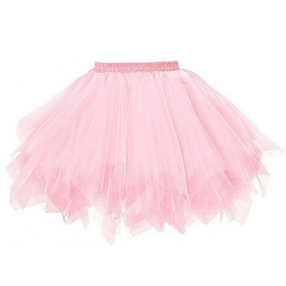 Oalirro Ballet Skirt Gift for Kids Mini Skirt Womens High Quality Pleated Gauze Short Skirt Adult Tutu Dancing Skirt