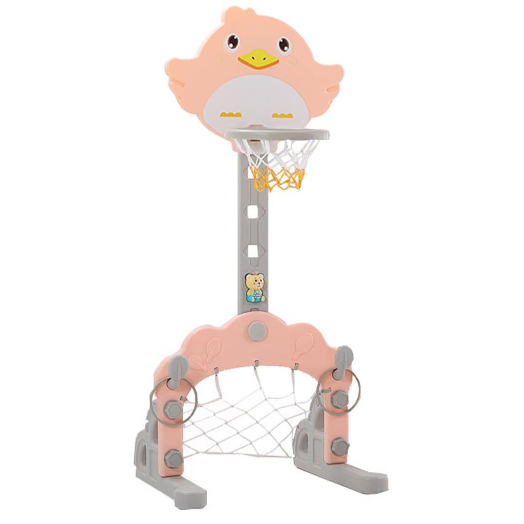 Oalirro Basketball Hoop Set, 3 in 1 Sports Activity Center GrowtoPro Adjustable Easy Score