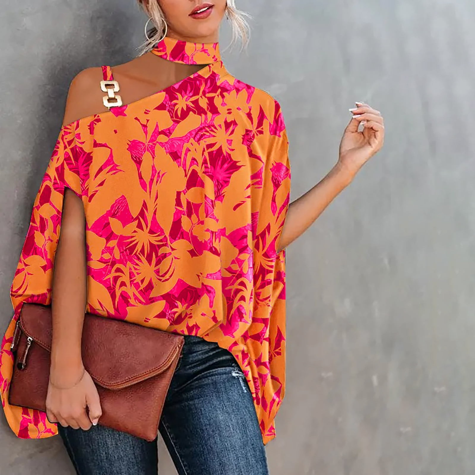Oalirro Blouses for Women Dressy Casual Birthday Present Women Casual ...