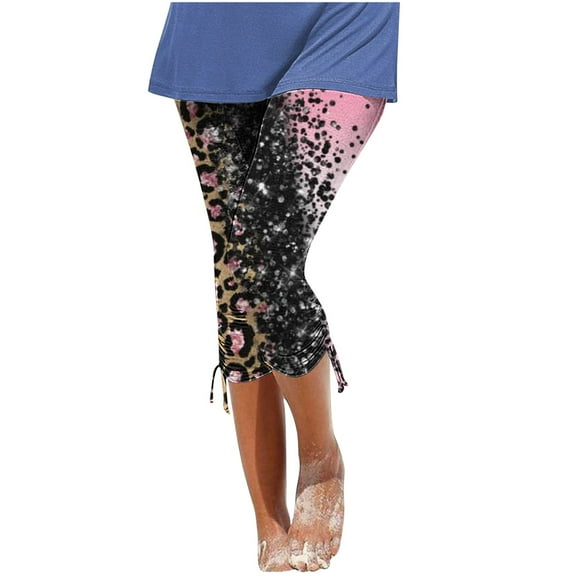 Oalirro Capris for Women Slim Fit Casual Summer Quick Dry Floral Print Beach Pants