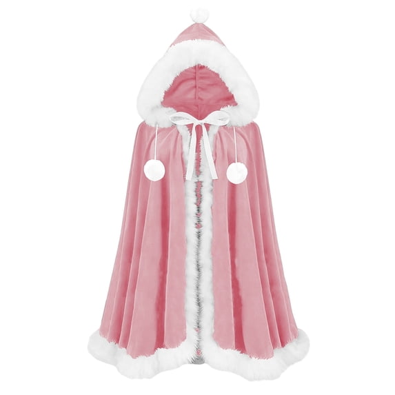 Oalirro Christmas Halloween Cape for Everyone Solid Color Hooded Cloak Santa Xmas Velvet Hooded Cape Robe for Party