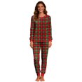 thumbnail image 1 of Oalirro Christmas Pajamas for Women Long Sleeve Pajama Shirt And Pants Lounge Set Casual Loose Loungewear Home Wear, 1 of 5